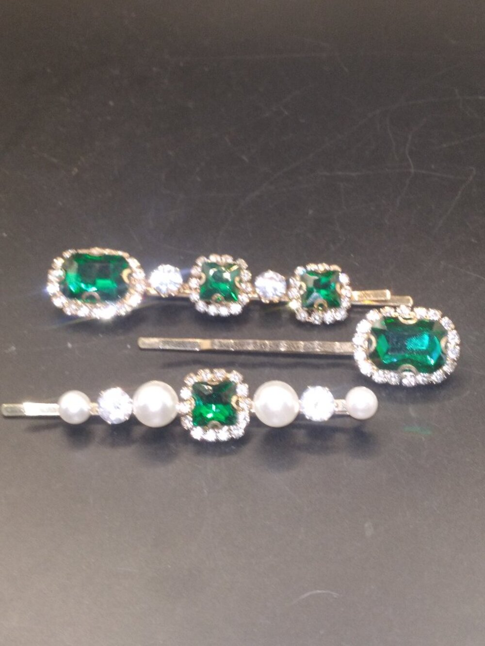 3 piecec Set Rhinestone Hair Bobby pins